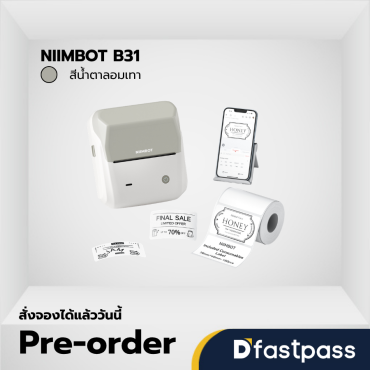 NIIMBOT B31 สีน้ำตาลอมเทา