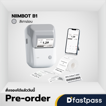NIIMBOT B1 สีเทาอ่อน