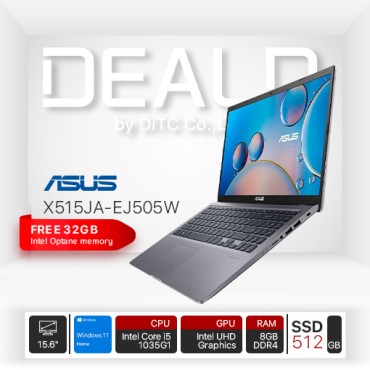 Notebook Asus X515JA-EJ505W (Slate Grey)