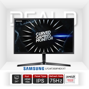 Monitor 24'' SAMSUNG LF24T350FHEXXT (IPS, VGA, HDMI) 75Hz