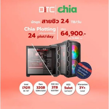 Chia Plotting ชุดขุดสายชิว 24 Plotday